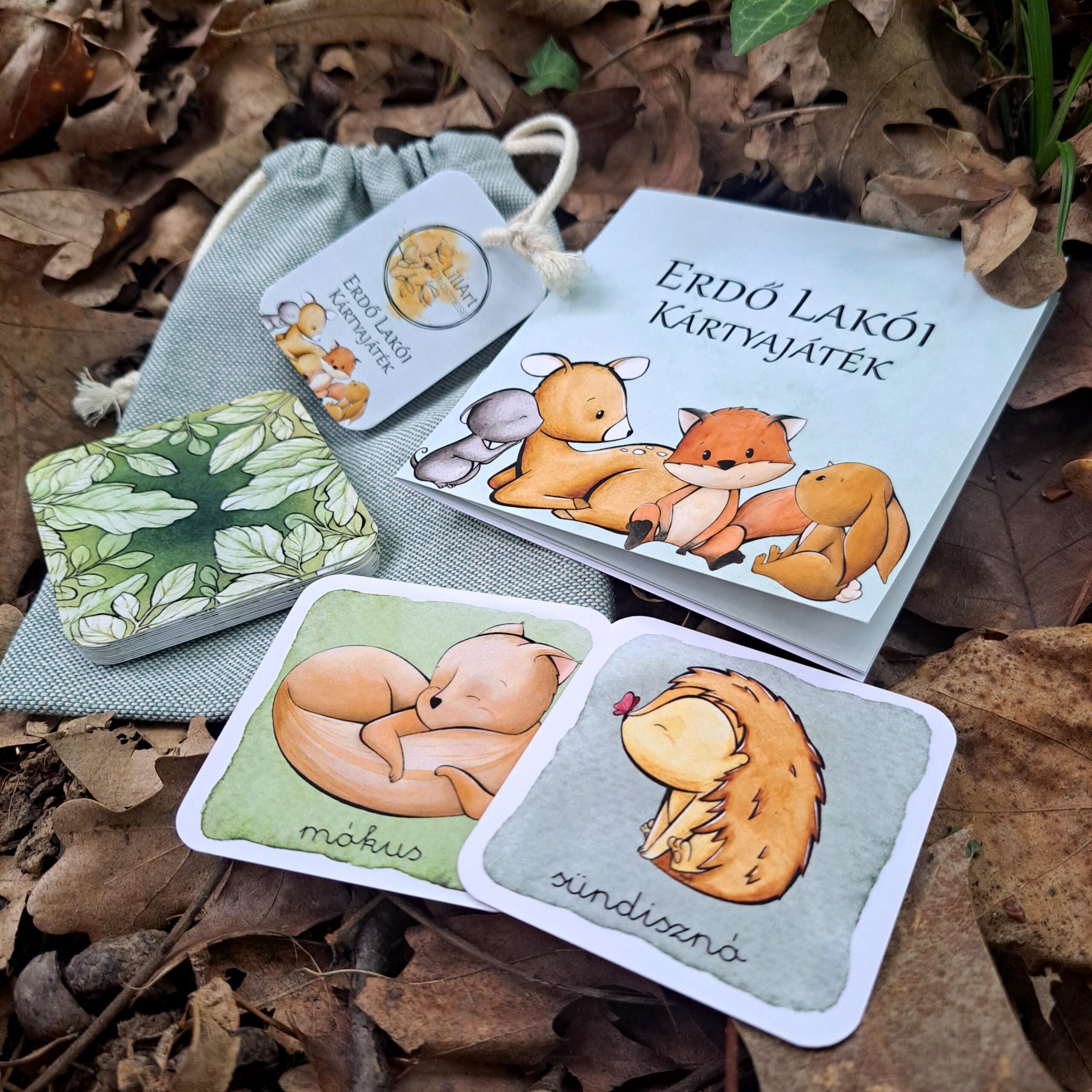Erdő lakói – kézzel festett kártyajáték gyerekeknek (2–7 éves korig) - Image 4