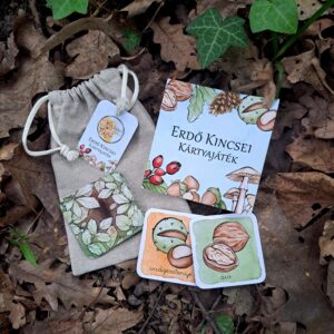 Erdő kincsei – kézzel festett kártyajáték gyerekeknek (2–7 éves korig)