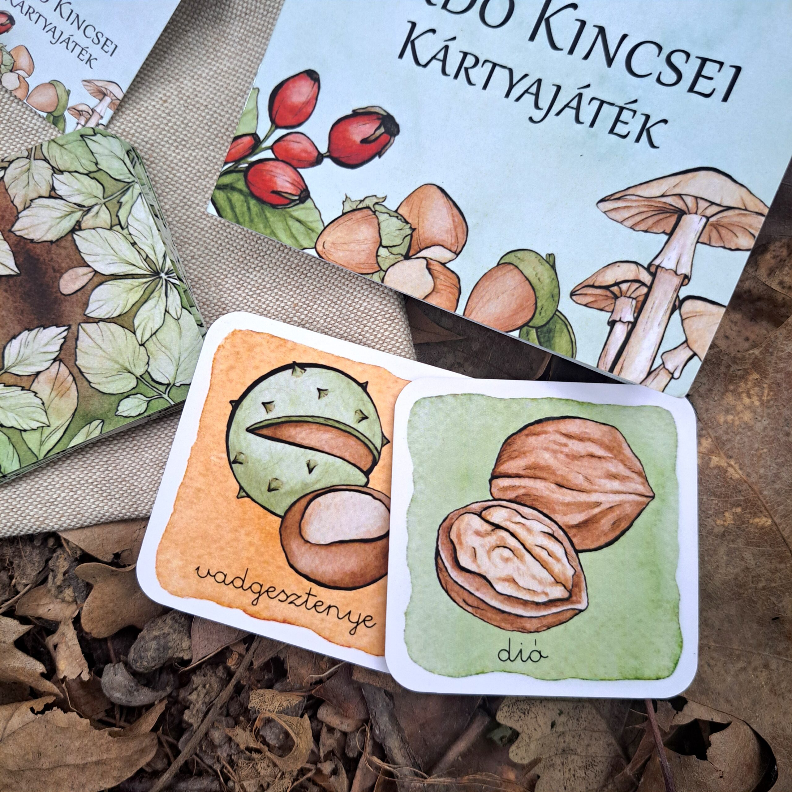 Erdő kincsei – kézzel festett kártyajáték gyerekeknek (2–7 éves korig) - Image 4